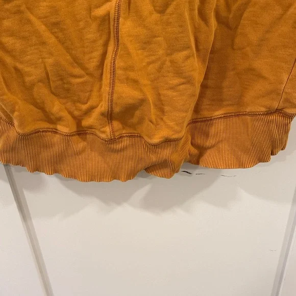 Pilcro by Anthropologie Niki Bubble Mustard Yellow Sweatshirt - Picture 10 of 10